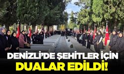 Denizli'de şehit öğretmenler unutulmadı!
