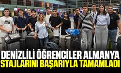 Denizlili öğrenciler Almanya'da staj yaptı