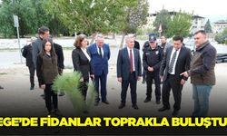 Ege'de 'Geleceğe Nefes Olacak' fidanlar toprakla buluştu