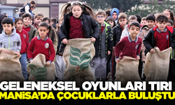 Manisa'da 'Geleneksel Oyunlar Tırı'na yoğun ilgi