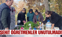 Gördesli öğrencilerden, şehit öğretmenlere vefa!
