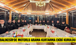 Karesi motorlu kurtarma ekibi kuruldu