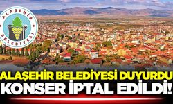 Alaşehir Festivali iptal edildi!