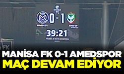 Manisa FK evinde yenik duruma düştü...