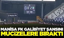 Manisa FK, Amedspor karşısında 2 farklı geriye düştü