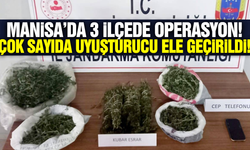 Manisa'da 3 ilçede narkotik operasyonu!