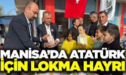 Manisa'da Atatürk ve silah arkadaşları anısına lokma dağıtıldı