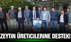 Manisa'da belediyeden zeytin üreticilerine destek!