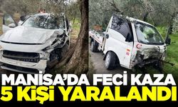 Manisa'daki kazada 5 kişi yaralandı