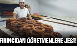 Manisa'da fırıncıdan öğretmenler gününde anlamlı jest!