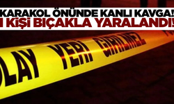 Manisa'da Karakol Önünde Bıçaklı Kavga: 1 Yaralı!