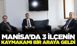 Manisa'da Kaymakamlardan meslektaşlarına hayırlı olsun ziyareti