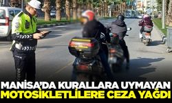 Manisa'da motosikletlilere 2 milyon TL'lik ceza