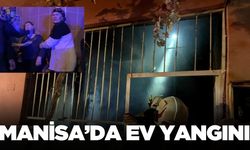 Alaşehir'de korkutan ev yangını