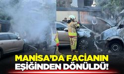 Manisa'da öğrenci servisi alev alev yandı!