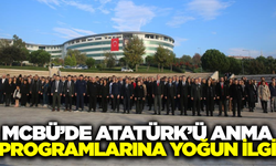 MCBÜ’de Atatürk’ü anma töreni düzenlendi