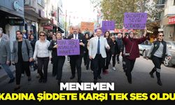 İzmir'de kadına şiddete karşı tek ses!