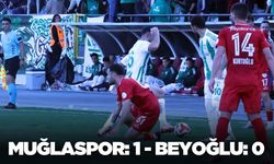 Muğlaspor sahasında Beyoğlu Yeni Çarşıspor’u mağlup etti
