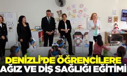 Denizli'de öğrencilere diş sağlığı eğitimi verildi