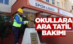 Ege'de ara tatilde okullara bakım yapıldı