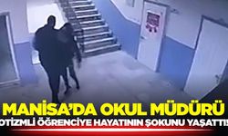 Manisa'da okul müdürü otizmli öğrenciyi merdivenlerden itti!