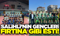 Salihli gençleri sahada rakip tanımadı