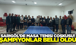 Sarıgöl'de masa tenisi şampiyonları belli oldu!