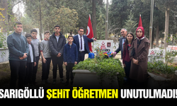 Sarıgöl'de Şehit Öğretmen Mustafa Karınca dualarla anıldı