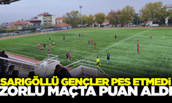 Sarıgöllü gençler geriye düştüğü maçta puan aldı