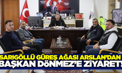 Sarıgöllü güreş ağası Halis Arslan'dan anlamlı ziyaret!