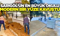 Sarıgöl'ün en büyük okuluna çevre düzenlemesi