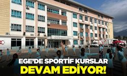 Ege'de çocuklar hem eğleniyor hem spor yapıyor!