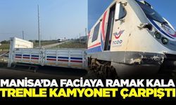 Turgutlu'da Korkunç Kaza: Trenle Kamyonet Çarpıştı, Kasa Koptu!