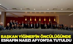 Başkan Yiğiner'in öncülüğünde esnafın nabzı Afyon'da tutuldu
