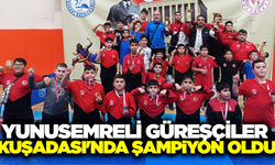 Yunusemreli güreşçiler Kuşadası'nda madalyaları topladı!