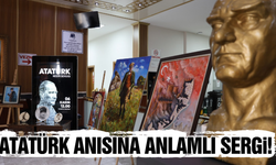 Yunusmere'de Atatürk'ün anısına özel resim sergisi