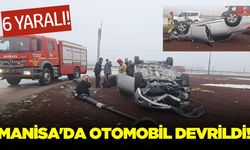 Manisa'da Devrilen Otomobildeki 6 Kişi Yaralandı