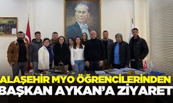 Alaşehir Meslek Yüksekokulu öğrencilerinden Başkan Aykan'a ziyaret