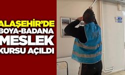 Alaşehir’de Boya-Badana Meslek Kursu Açıldı