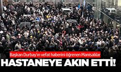 Başkan Durbay’ın vefatı sonrası vatandaşlar hastaneye akın etti