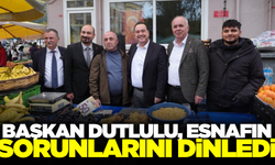 Başkan Dutlulu, Karaköy pazarında esnafla bir araya geldi