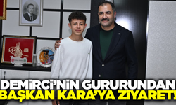 Başkan Erkan Kara, başarılı sporcuyu makamında ağırladı!