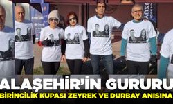 Alaşehir'de 68 yaşındaki kadın birincilik kupasını, Zeyrek ve Durbay için aldı!