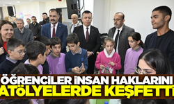 Demirci'de öğrenciler insan hakları atölyelerinde farkındalık oluşturdu