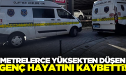 Denizli'de 7 katlı apartmanın çatısından düşen genç öldü