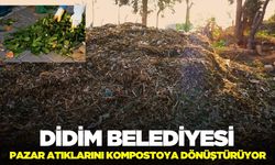 Aydın'da pazar atıkları kompostoya dönüşüyor!