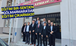 Eğitim-Bir-Sen'de Gölmarmara'da bir dizi ziyaret!