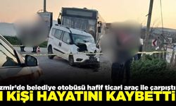 İzmir'de belediye otobüsü kazasında 1 kişi hayatını kaybetti