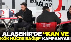 Alaşehir'de kan bağışına yoğun ilgi!
