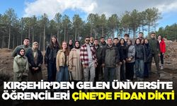 Üniversite öğrencileri Çine’de fidan dikti